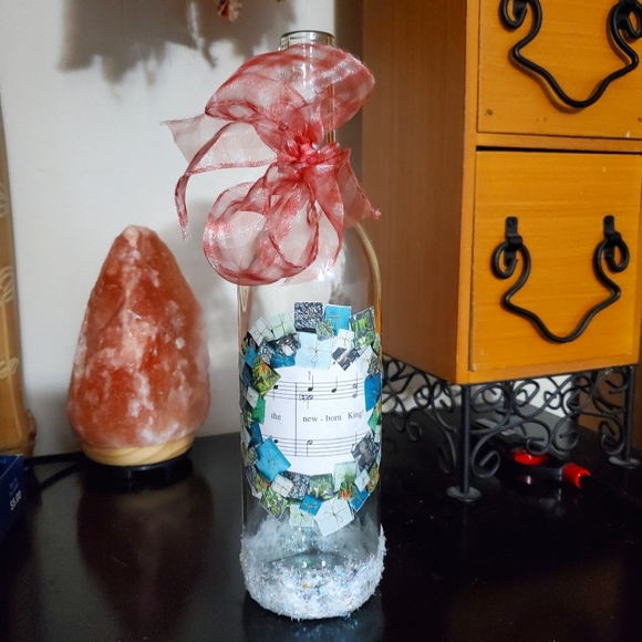 Hand Crafted Other - 🦃 HAND CRAFTED Decoupage collage Christmas lights decor